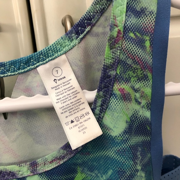 SIZE 7 - UNIQUE Ivivva by Lululemon girl’s tank top - Picture 8 of 9